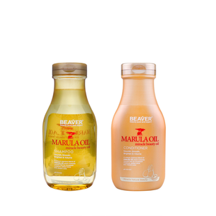 Живильний набір для сухого і пошкодженого волосся з олією марули - Nourish Marula Oil Beaver по 350ml B153502 фото