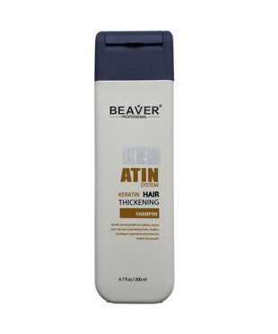 Шампунь з кератином для густоти і потовщення волосся  Beaver Professional Keratin System Shampoo 200ml B15200 фото
